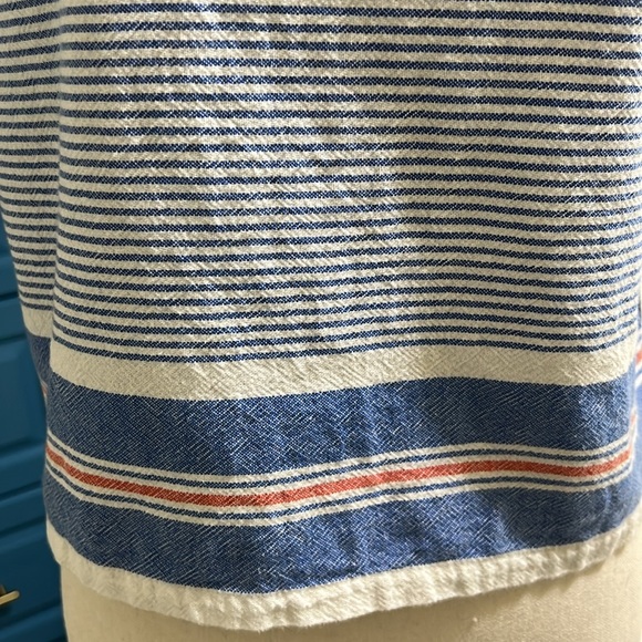 Maeve Anthropologie blue/orange sailor top - Picture 4 of 8